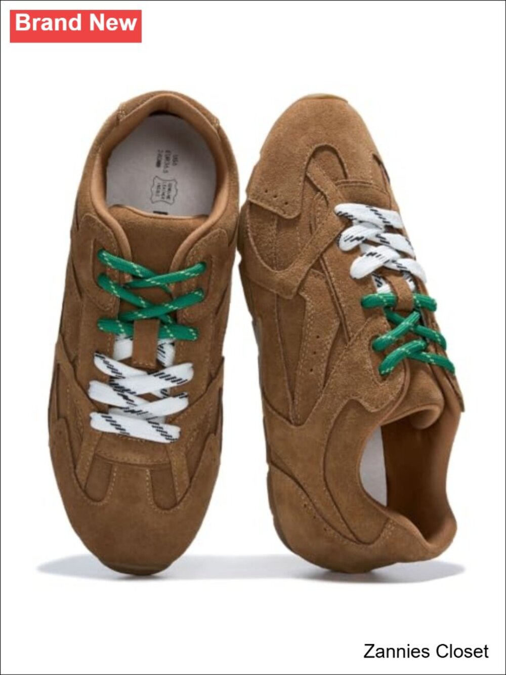โจProject Cloud Genuine Leather Sneakers for Women Memory Foam Lace-Up Casual